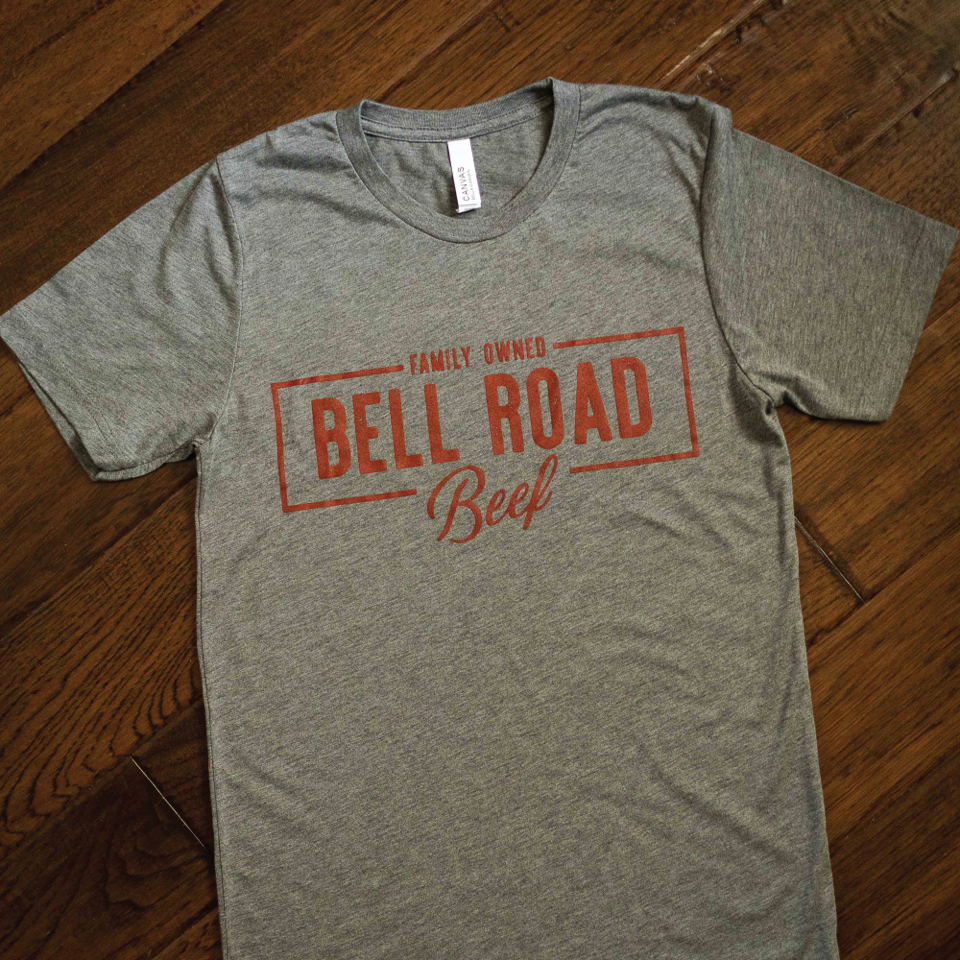 Bell Road Beef Short Sleeve T-shirt (Gray)
